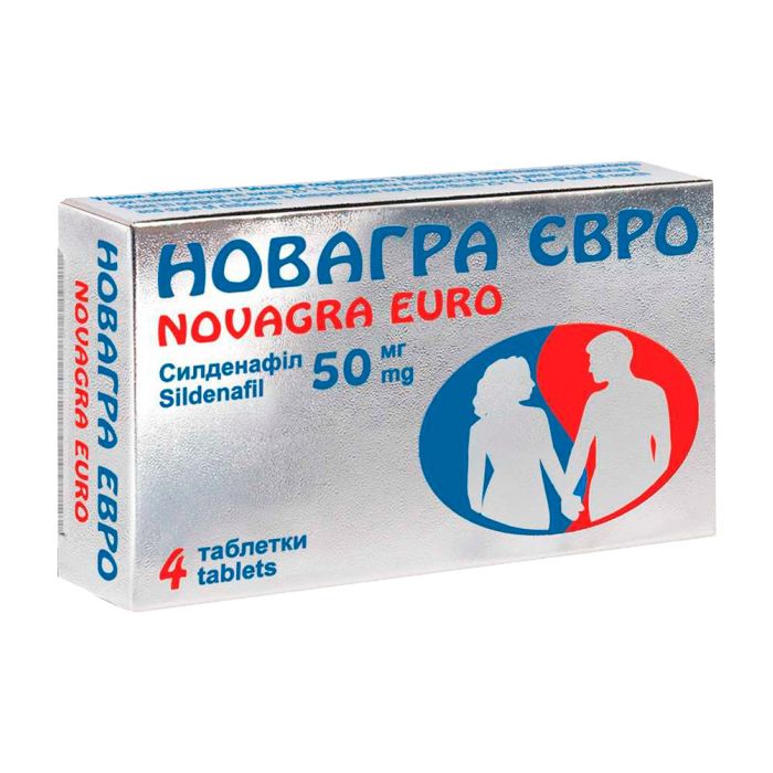 Новагра Євро 50 мг таблетки №4 ціна
