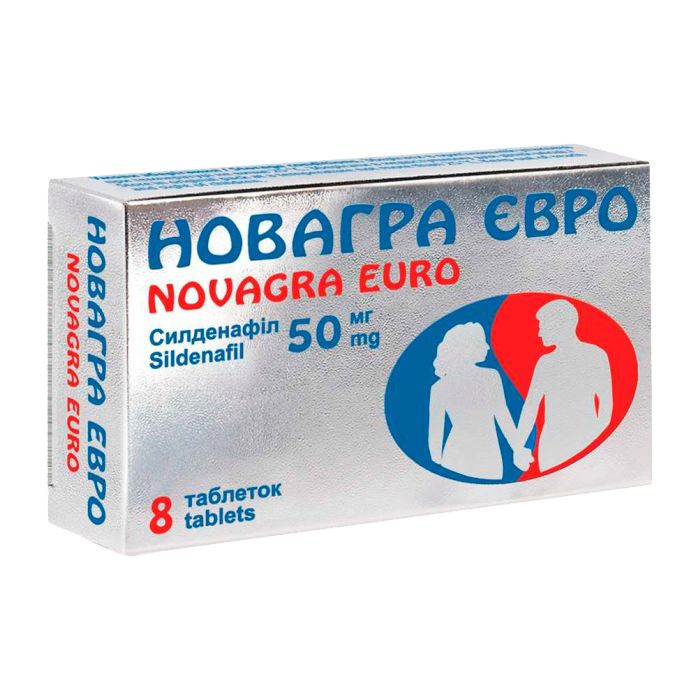 Новагра Евро 50 мг таблетки №8 фото