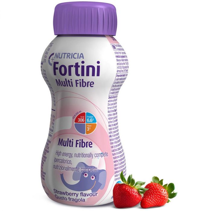 Ентеральне харчування Nutricia Fortini (Фортіні) з харчовими волокнами від 1 року зі смаком полуниці, 200 мл - фото №1 Ентеральне харчування Nutricia Fortini (Фортіні) з харчовими волокнами від 1 року зі смаком полуниці, 200 мл купити