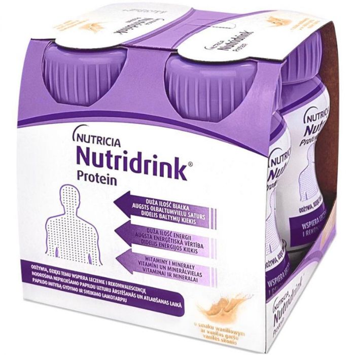 Ентеральне харчування Nutridrink Protein (Нутрідрінк Протеїн) зі смаком ванілі 4 х 125мл - фото №1 Ентеральне харчування Nutridrink Protein (Нутрідрінк Протеїн) зі смаком ванілі 4 х 125мл ADD