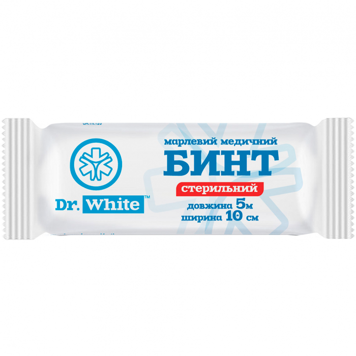 Бинт Dr.White стерильний 5 м х 10 см ціна