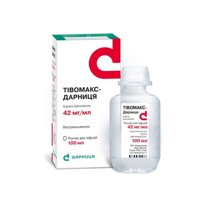 Тівомакс-Дарниця 42 мг/мл раствор для инфузий 100 мл  в аптеці