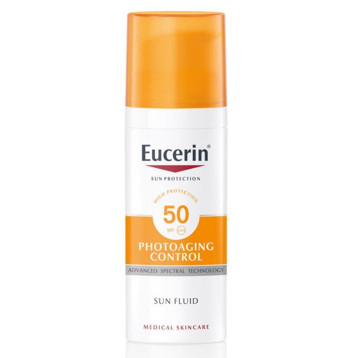 Флюїд Eucerin Sun Protection сонцезахисний антивіковий SPF50 50 мл замовити