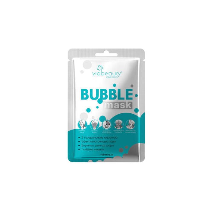 Маска VIA Beauty Bubble Mask Очищаюча з гіалуроновою кислотою купити