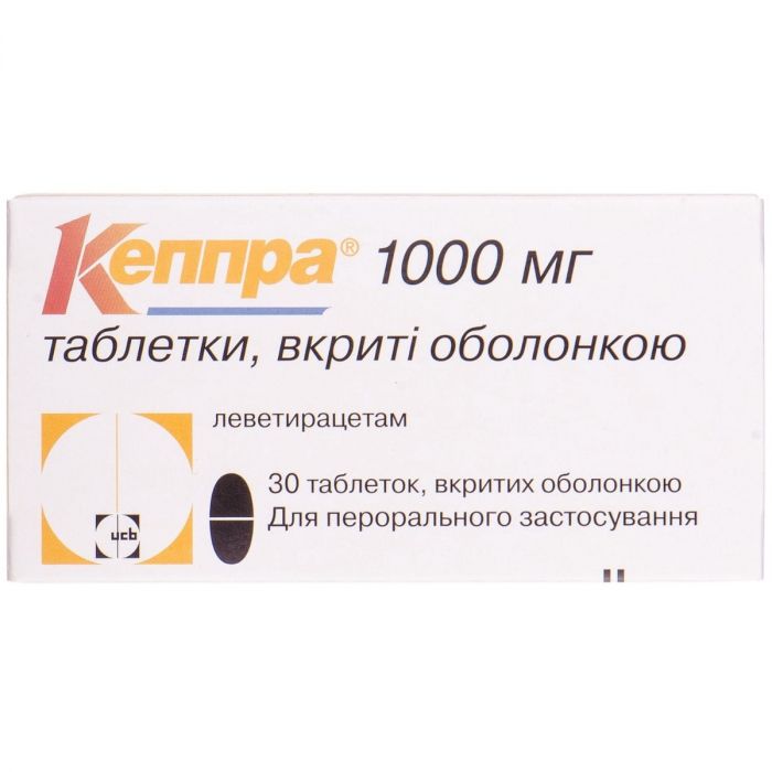 Кеппра 1000 мг таблетки №30 ADD