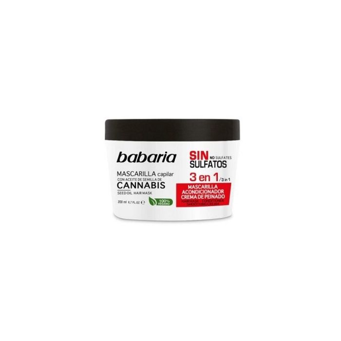 Маска Babaria (Бабария) масло семян каннабиса 3в1 для волос 200 мл в интернет-аптеке
