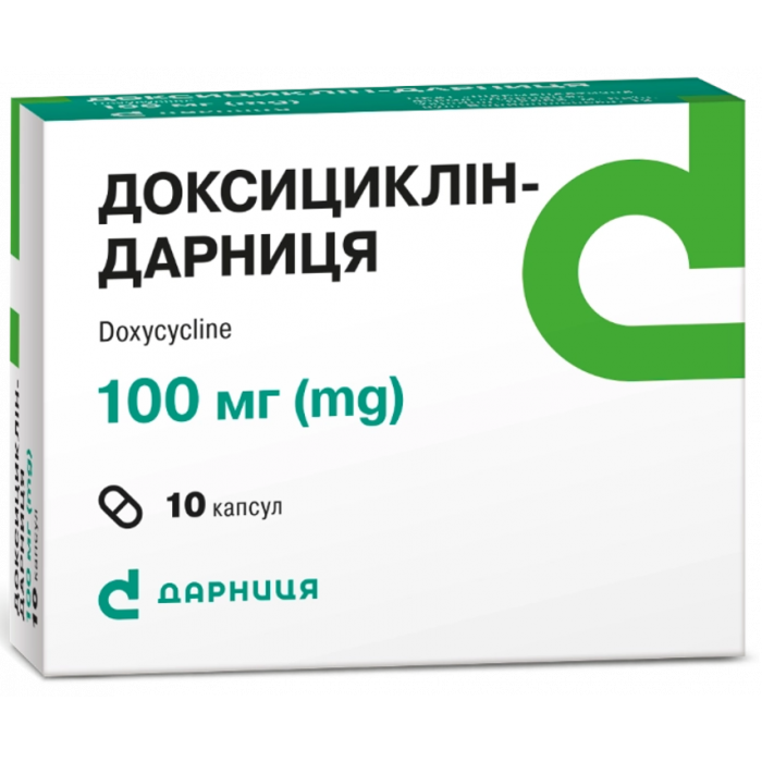 Доксициклін-Дарниця 100 мг капсули №10 в інтернет-аптеці