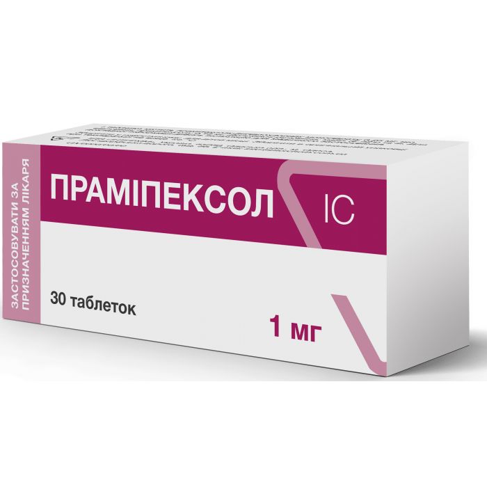 Праміпексол 1 мг таблетки №30 в інтернет-аптеці