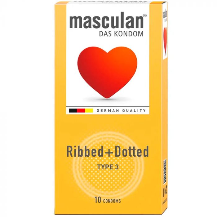 Презервативи Masculan Ribbed + Dotted №10 ціна
