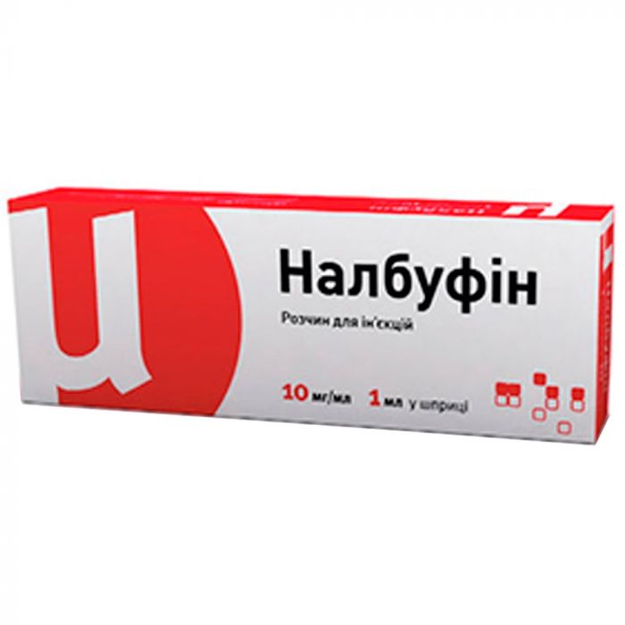 Налбуфін 10 мг/мл розчин для ін'єкцій у попередньо наповненому шприці 1 мл №1 в інтернет-аптеці