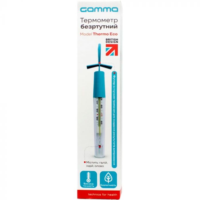 Термометр Gamma (Гамма) Thermo Eco скляний безртутний замовити
