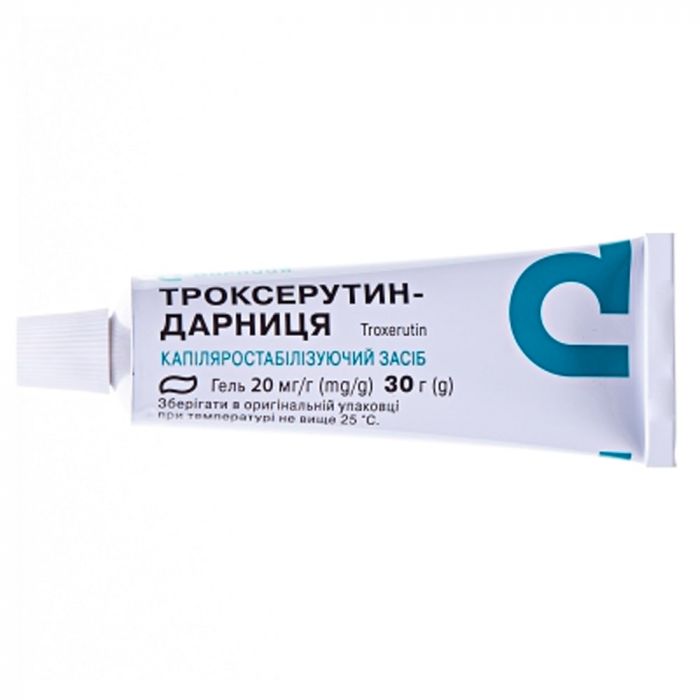 Троксерутин-Дарниця 20 мг/г гель 30 г