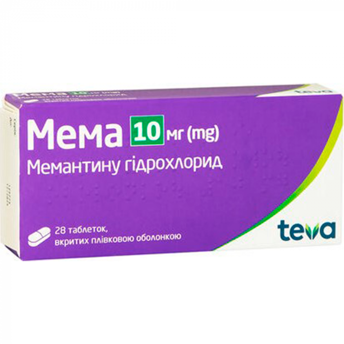 Мема 10 мг таблетки №28 недорого