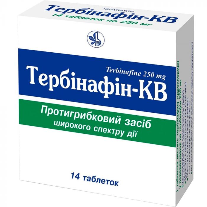 Тербінафін-КВ 250 мг таблетки №14
