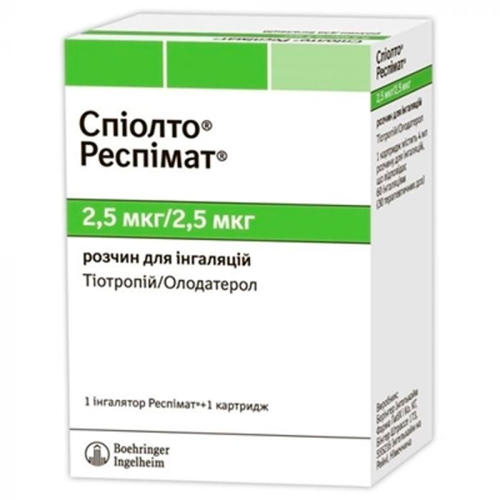 Спіолто Респімат 4 мл розчин для інгаляції 60 доз