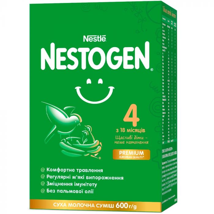 Суміш молочна Nestle Nestogen-4 (з 18 місяців) 600 г в аптеці