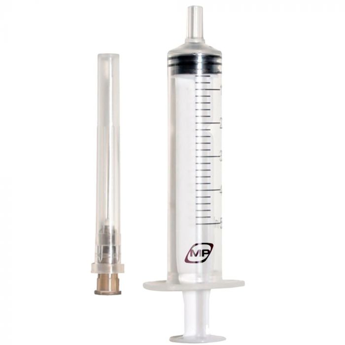 Шприц MP MedPlast трикомпонентний стерильний з голкою 22G (0,7 х 38 мм) 5 мл №1 в аптеці