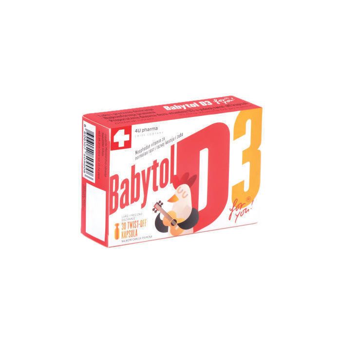 Вітаміни Babytol D3 капсули №30 - фото №1 Вітаміни Babytol D3 капсули №30 недорого