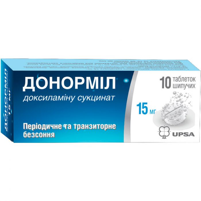 Донормил 15 мг шипучие таблетки №10   в интернет-аптеке