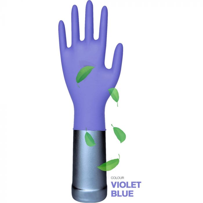 Перчатки Sri Trang смотровые нитриловые нестерильные не припудренные (фиолетово-голубые) р.S в интернет-аптеке