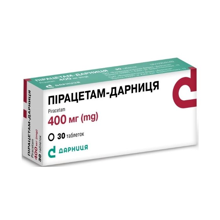 Пірацетам 400 мг таблетки №30  ADD