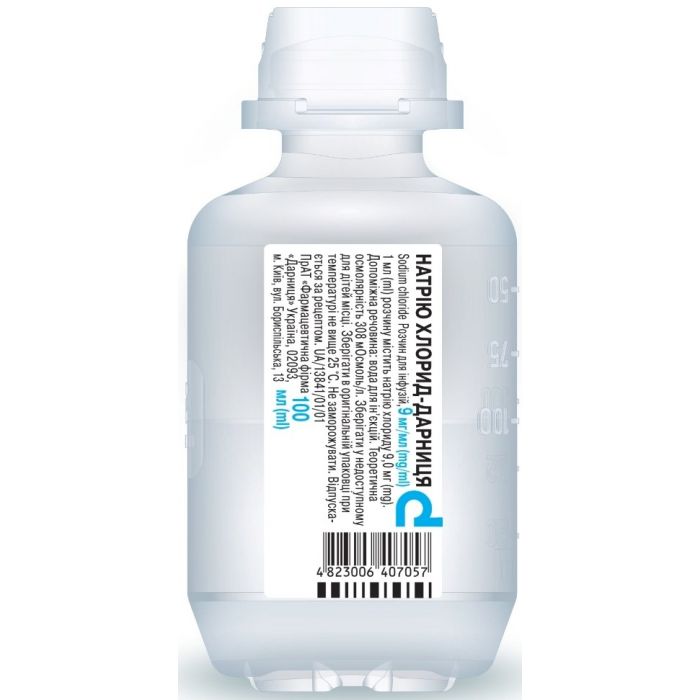 Натрію хлорид-Дарниця, 0,9 % розчин для інфузій 100 мл  в аптеці