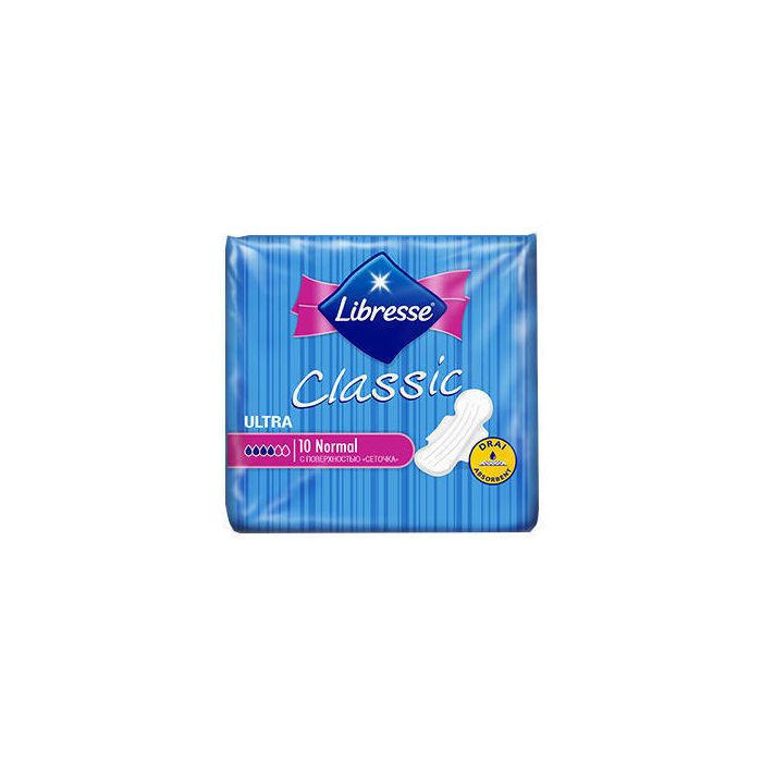 Прокладки Libresse Classic Clip Ultra Normal Dry10 шт  купити