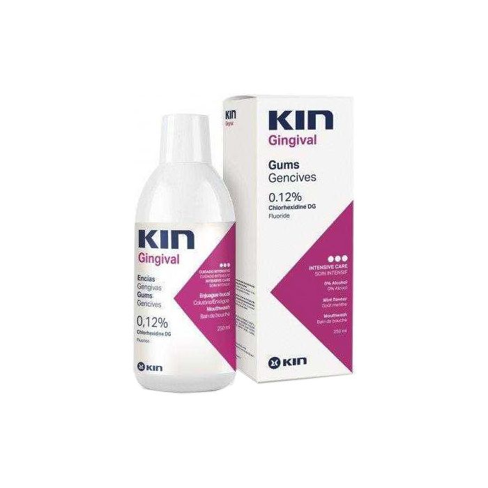 Ополіскувач Кін (Kin) Gingival для ротової порожнини проти зубного нальоту з хлоргексидином 0,12% 250 мл замовити