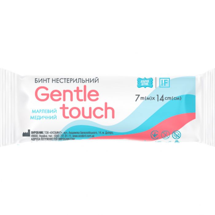 Бинт Gentle touch нестерильний, 7 м х 14 см №1 в аптеці