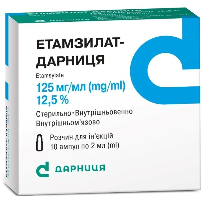 Етамзилат 12,5% ампули 2 мл №10  ADD