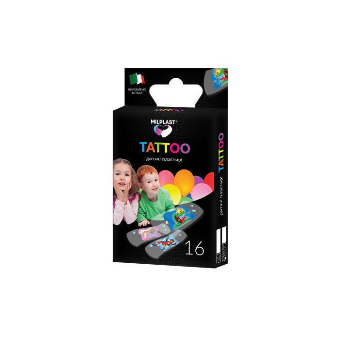 Пластири Milplast дитячі Kids Tatoo №16 купити