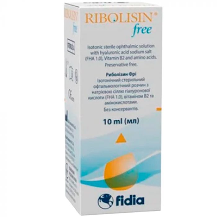 Риболізин Фрі (Ribolisin Free) стерильний офтальмологічний розчин 10 мл в Україні