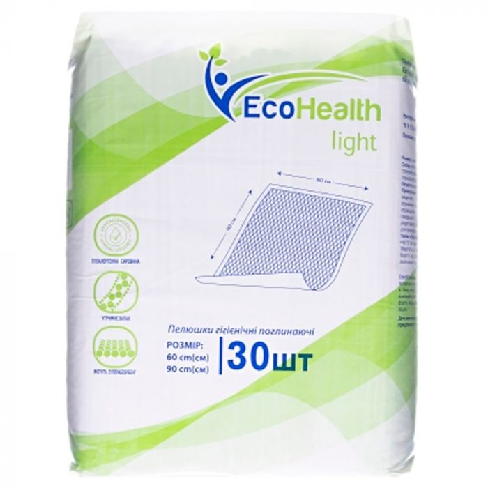 Пелюшки гігієнічні Ecohealth Light 60 х 90 см №30 ADD