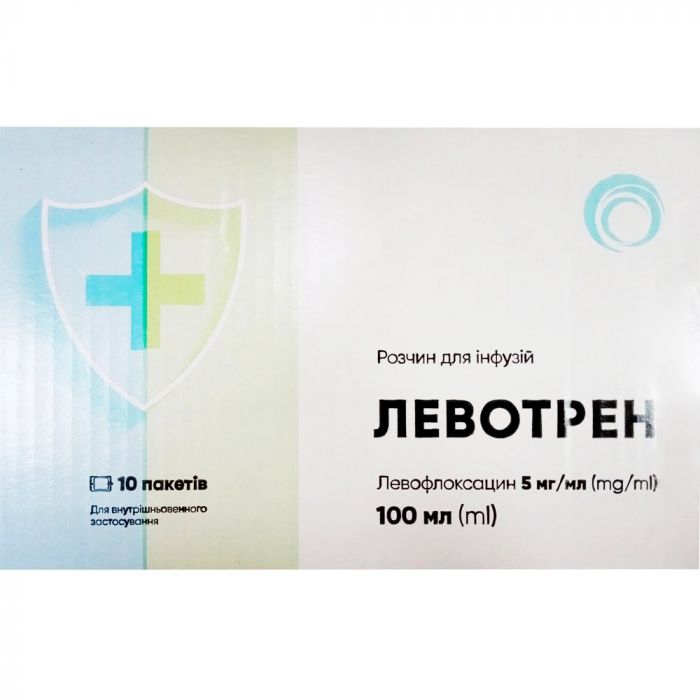 Левотрен 5 мг/мл розчин для інфузій 100 мл №10 ціна