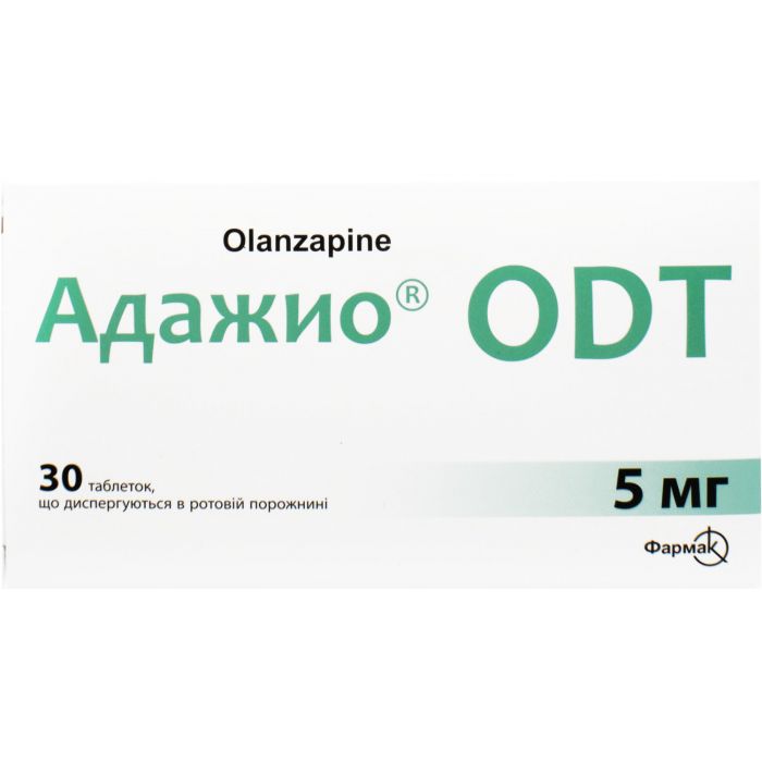 Адажио ODT 5 мг таблетки №30 в аптеці
