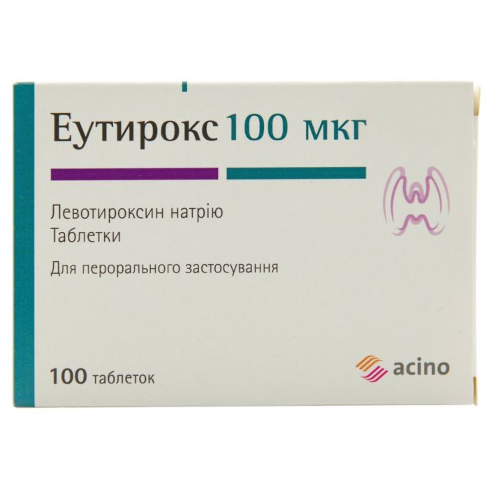 Еутирокс 100 мкг таблетки №100  купити