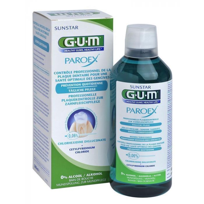 Ополіскувач Gum Paroex 0.06% для ротової порожнини 500 мл фото