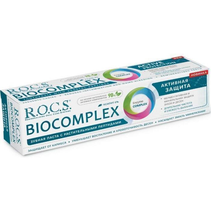 Зубна паста R.O.C.S. Biocomplex Активний захист 94 г ціна