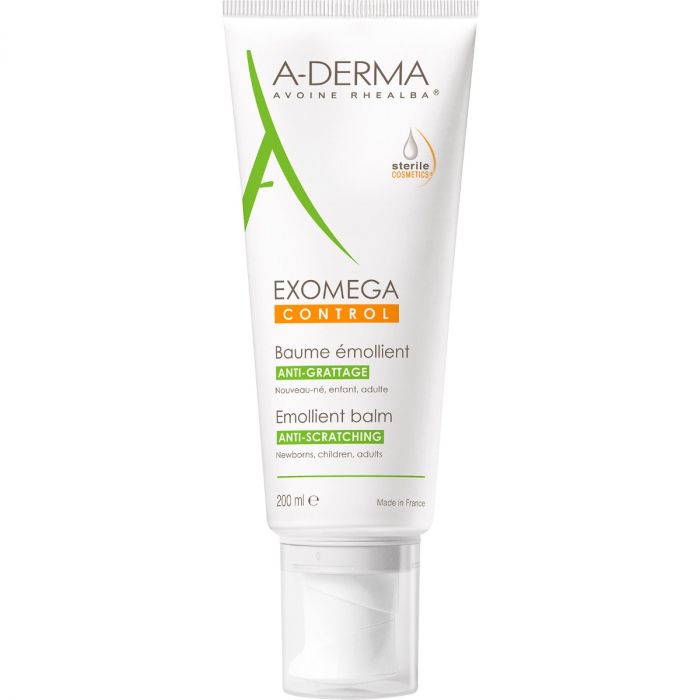 Бальзам A-Derma Exomega для пом'якшення атопічної шкіри обличчя та тіла, 200 мл в аптеці