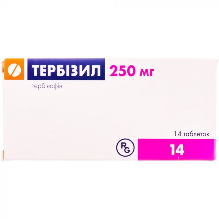 Тербізил 250 мг таблетки №14 - фото №1 Тербізил 250 мг таблетки №14 фото