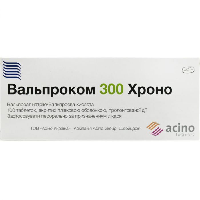 Вальпроком Хроно 300 мг таблетки №100 в інтернет-аптеці