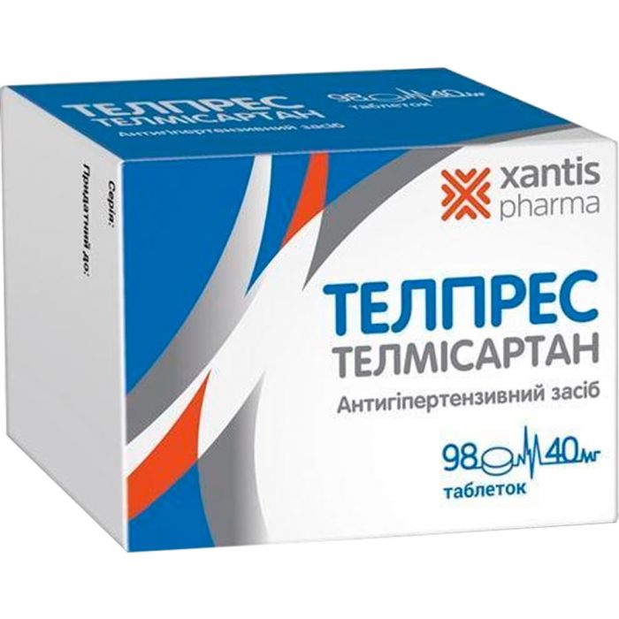 Телпрес 40 мг таблетки №98 недорого