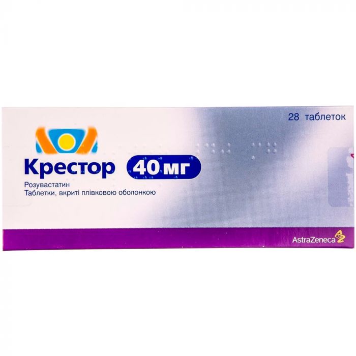 Крестор 40 мг таблетки №28 в Україні