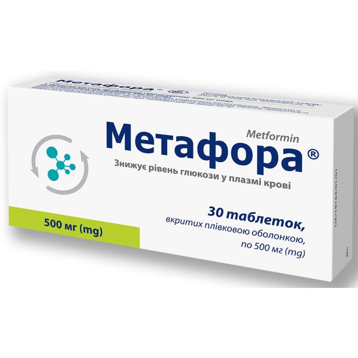 Метафора 500 мг таблетки №30