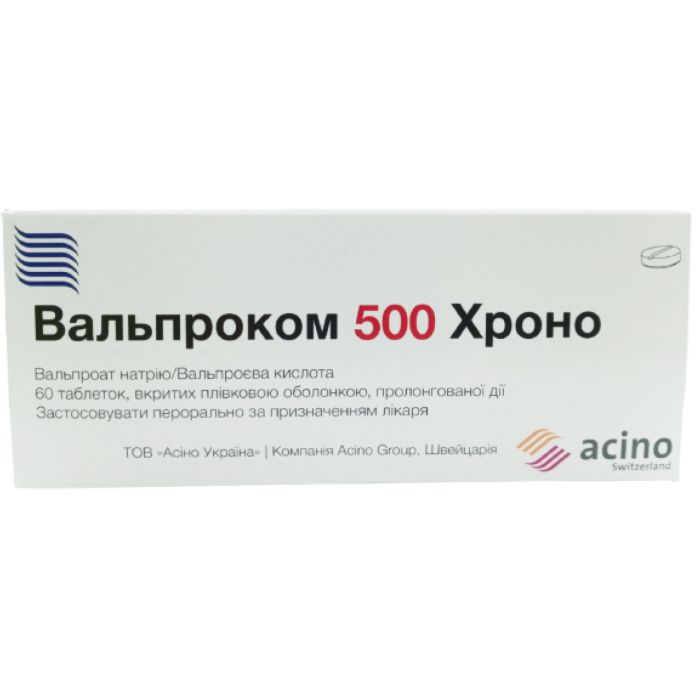 Вальпроком Хроно 500 мг таблетки №60 в інтернет-аптеці