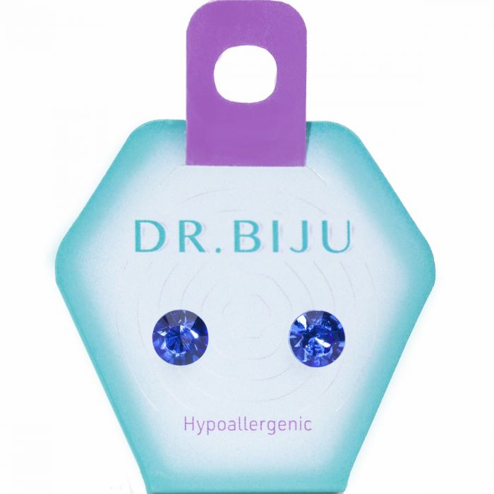 Сережки-голки Dr.Biju Сіріус 7.1 мм Сапфір, дитячі, 1 пара купити