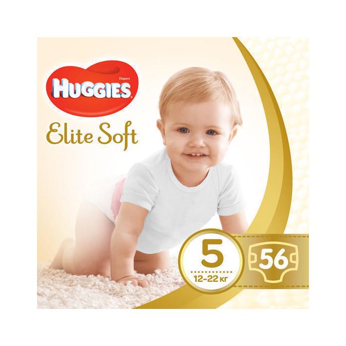 Підгузки Huggies Elite Soft р. 5 12-22 кг №56 купити