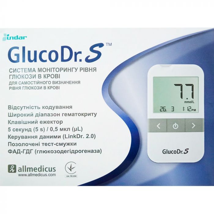 Глюкометр GlucoDr.S AGM-513S фото