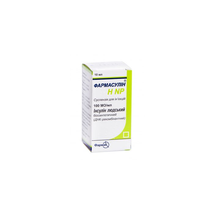 Фармасулін НNP 100 МО/мл суспензія для инфузій 10 мл №1 фото