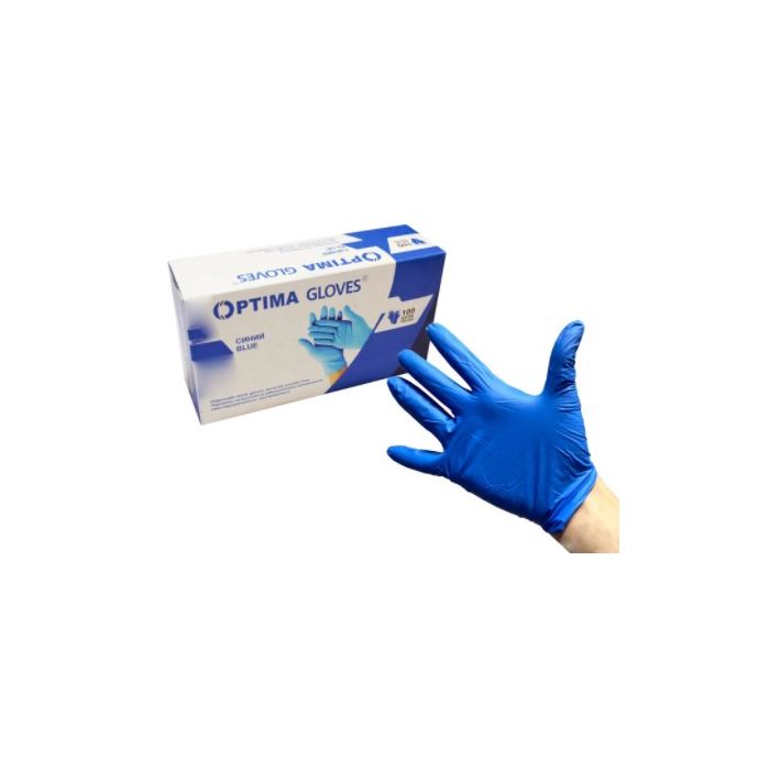 Рукавички Optima Gloves нестерильні неприпудрені (р. L) пара в аптеці